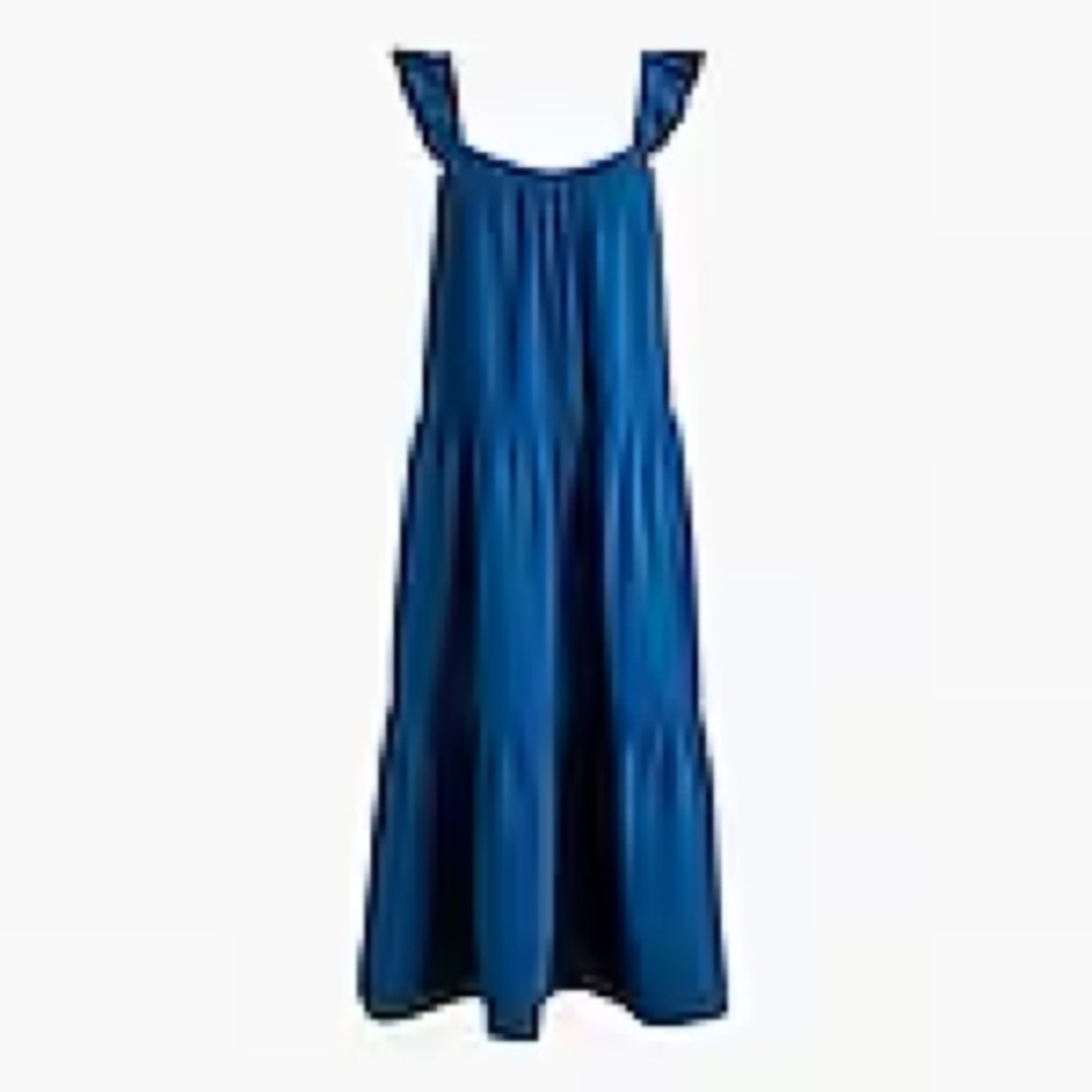 NWT Ruffle-strap gauze maxi dress